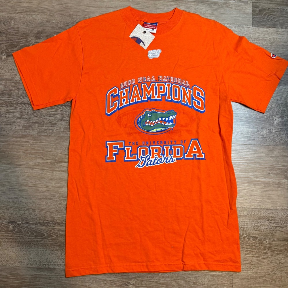 Champion Florida Gators 2006 NCAA National Champions T-Shirt Orange Mens Medium